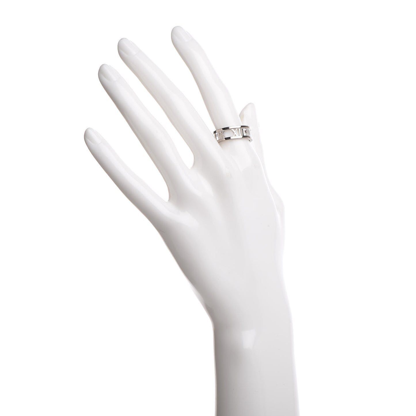 18K White Gold Atlas Open Ring 54 7