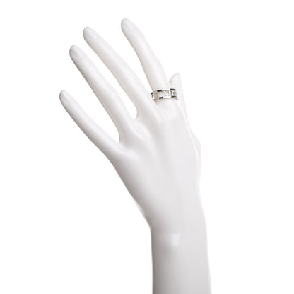 Tiffany 18K White Gold Atlas Open Ring 54 7 2 of 5