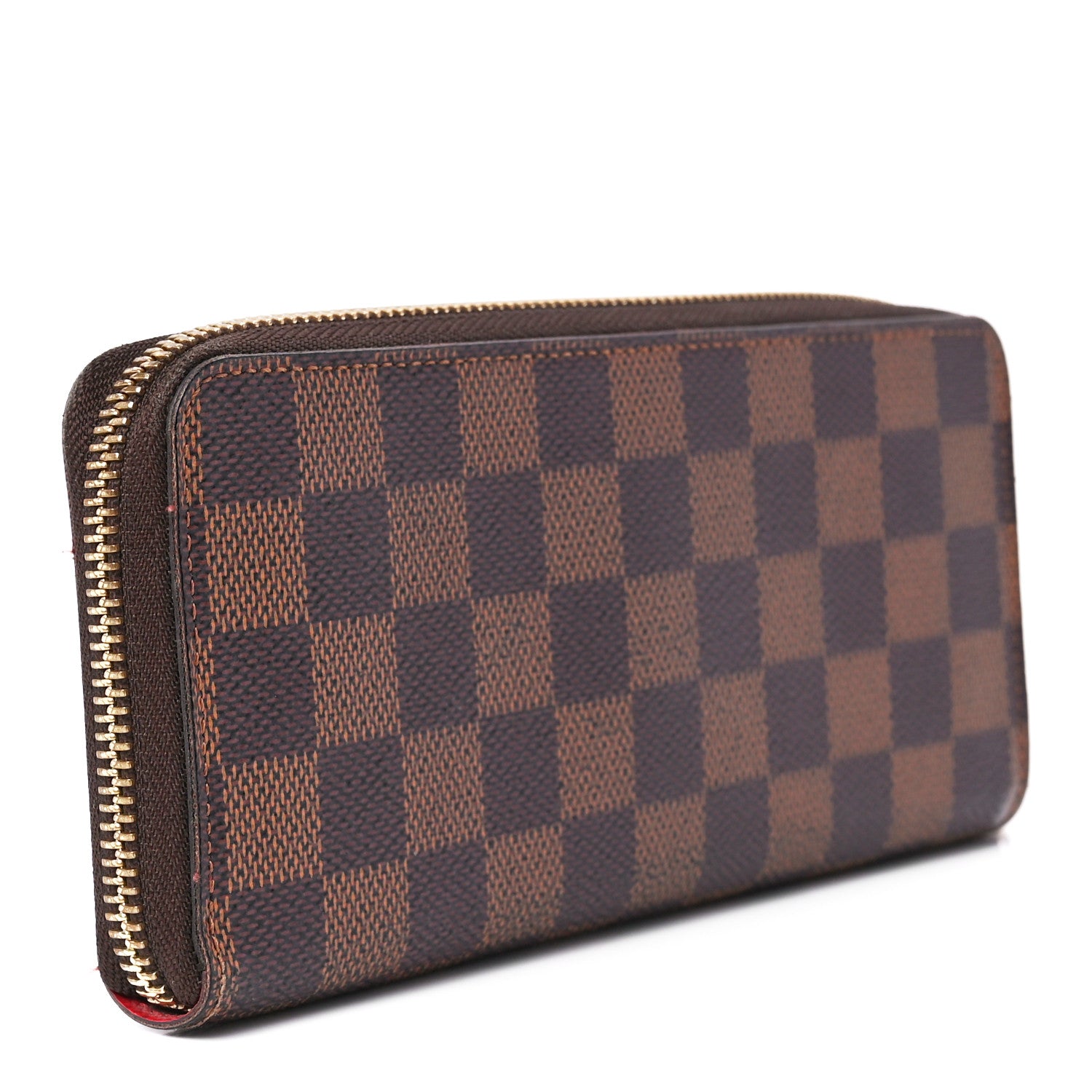 Louis Vuitton Damier Ebene Clemence Wallet Cherry 3 of 12