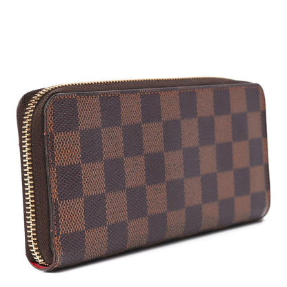 Louis Vuitton Damier Ebene Clemence Wallet Cherry 3 of 12