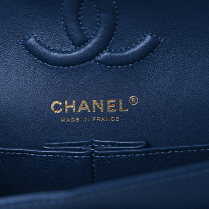 Chanel Caviar Quilted Small Double Flap Navy 6 of 9