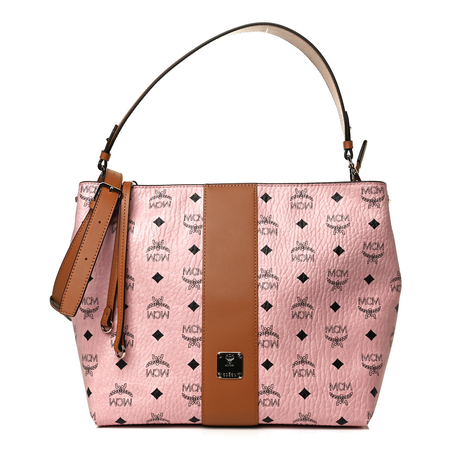 MCM Visetos Medium Klara Hobo Soft Pink 1 of 9