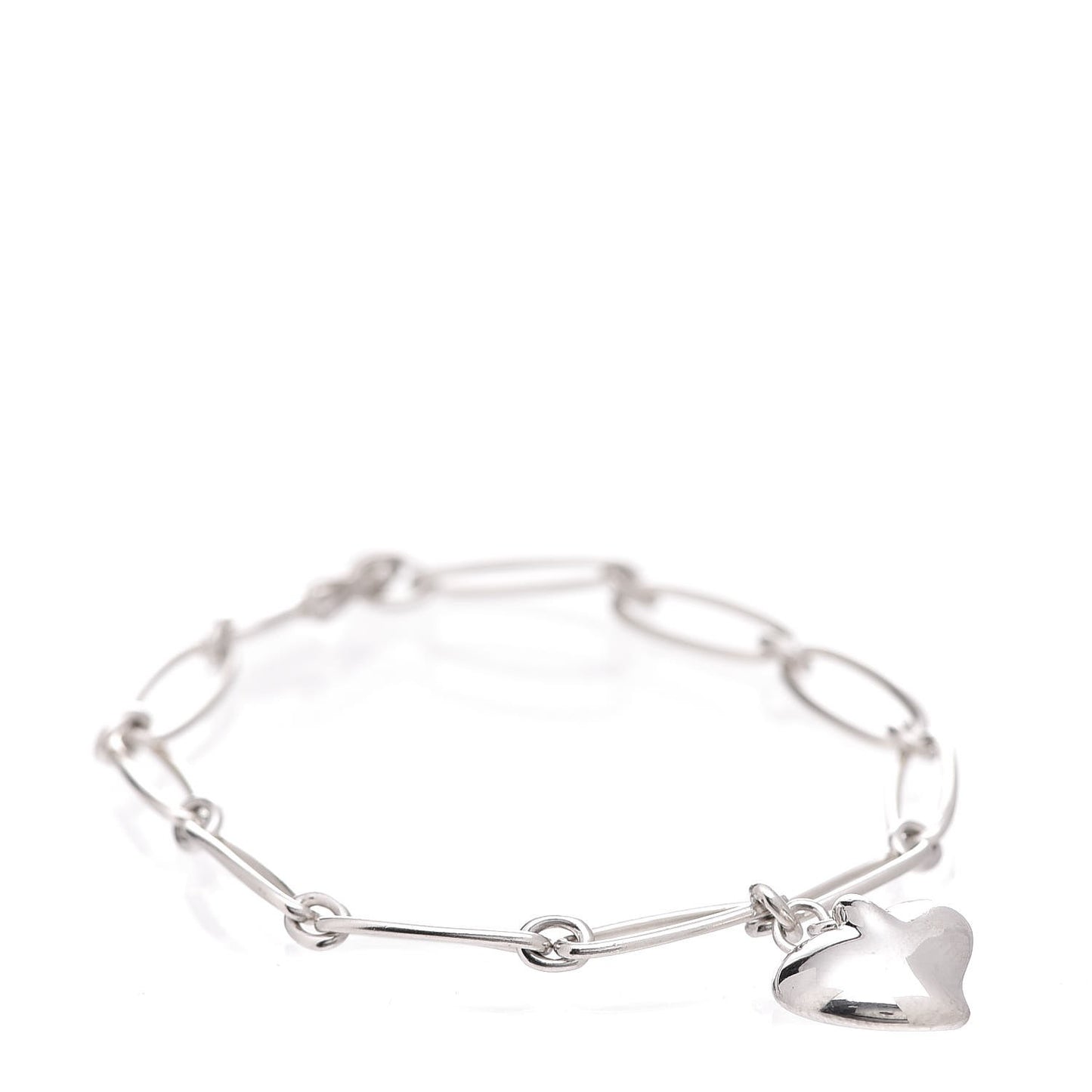 Sterling Silver Elsa Peretti Full Heart Bracelet