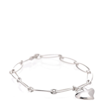 Tiffany Sterling Silver Elsa Peretti Full Heart Bracelet 8 of 13