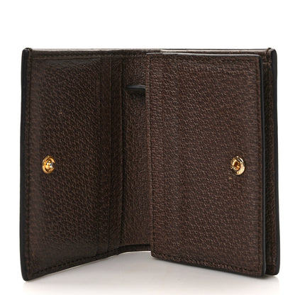 Gucci GG Supreme Monogram Web Ophidia Card Case Beige New Acero 5 of 8