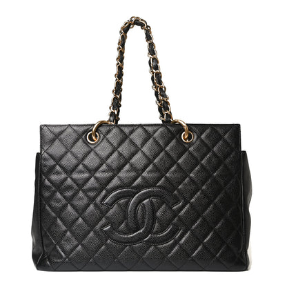 Chanel Caviar Quilted Grand Timeless Tote GTT Black 1 of 18