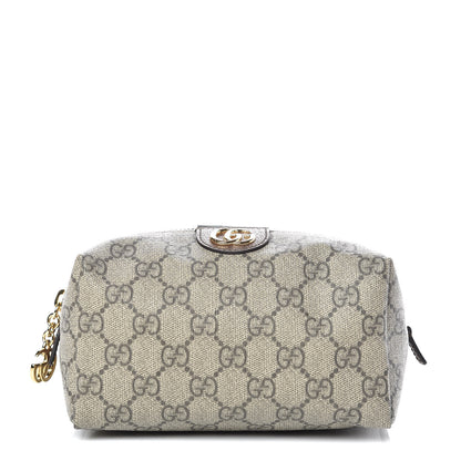 Gucci Soft GG Supreme Monogram Calfskin Medium Ophidia Cosmetic Case Beige Ebony New Acero 1 of 9