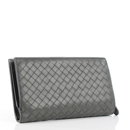 Bottega Veneta Nappa Intrecciato Continental Wallet Grey 3 of 8