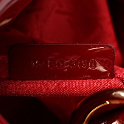 Christian Dior Patent Cannage Mini Lady Dior Red 7 of 9