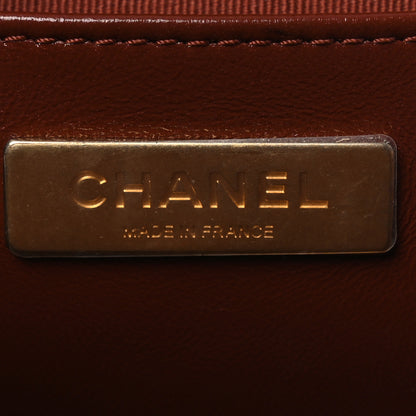 Chanel Shiny Lambskin Quilted Mini Cocodoc Top Handle Bag Brown 6 of 12