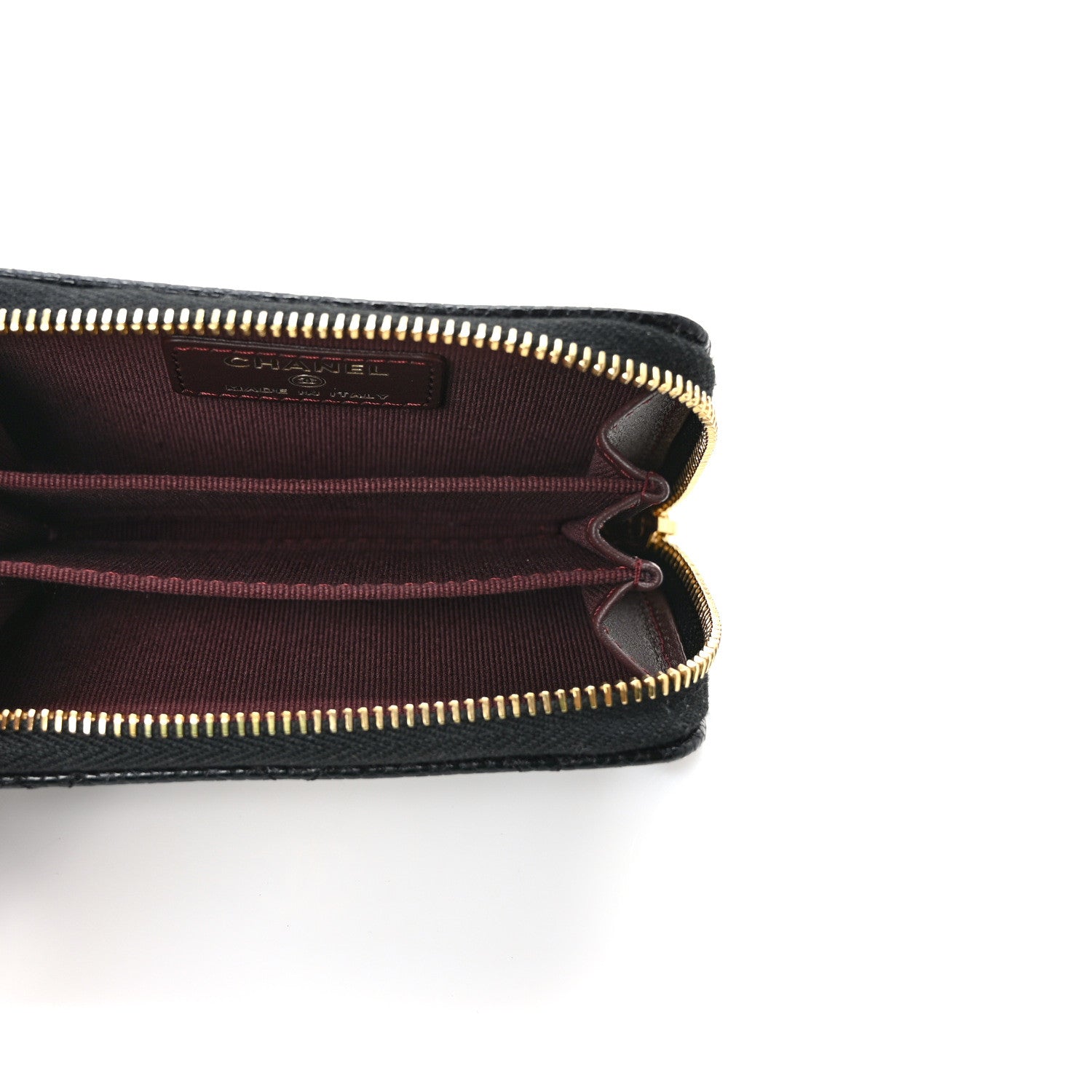 Chanel Caviar Quilted Zip Coin Purse Black 5 of 8