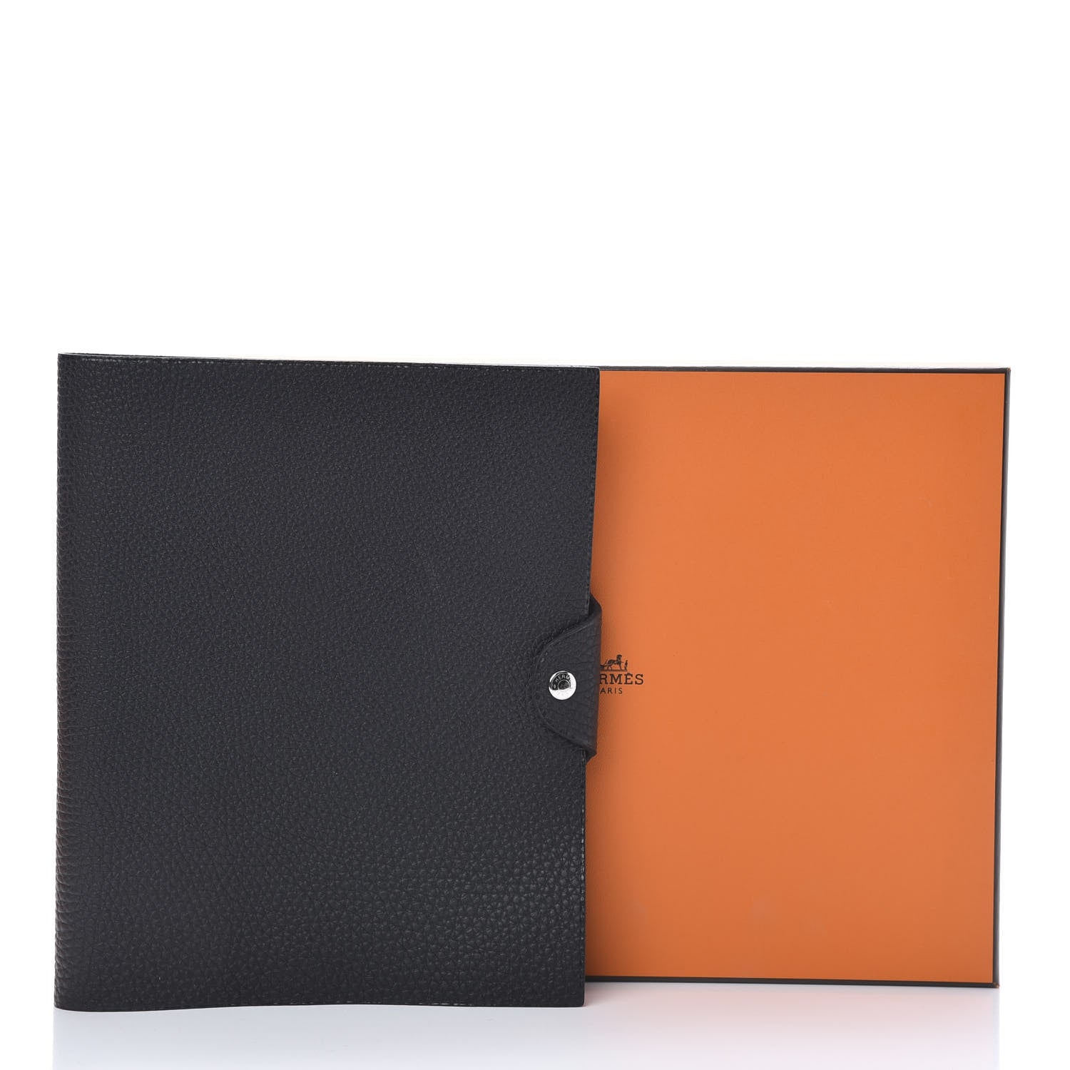 Hermes Togo Ulysse MM Notebook Cover Black 9 of 9