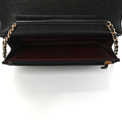 Chanel Caviar Quilted Wallet On Chain WOC Black 4 of 6