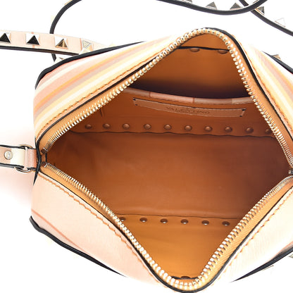 Valentino Garavani Vitello Native Couture 1975 Rockstud Camera Crossbody Bag Orange Multicolor 5 of 10