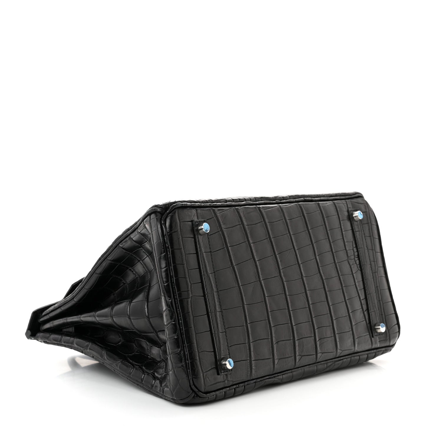 Matte Niloticus Crocodile Birkin 35 Black