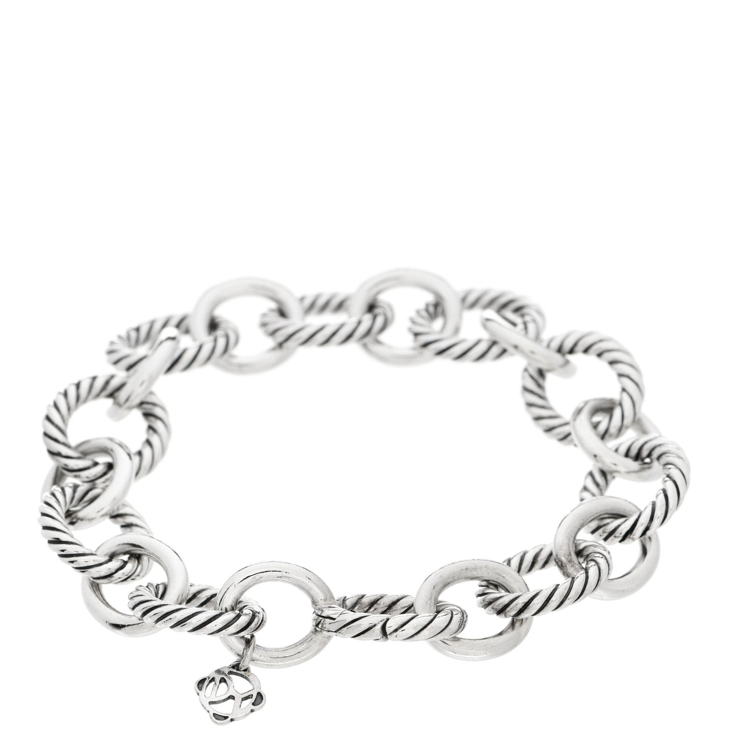 Sterling Silver 12mm Large Oval Link Bracelet
