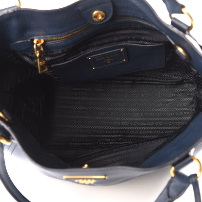 Prada Vitello Daino Side Pocket Hobo Bluette 4 of 10