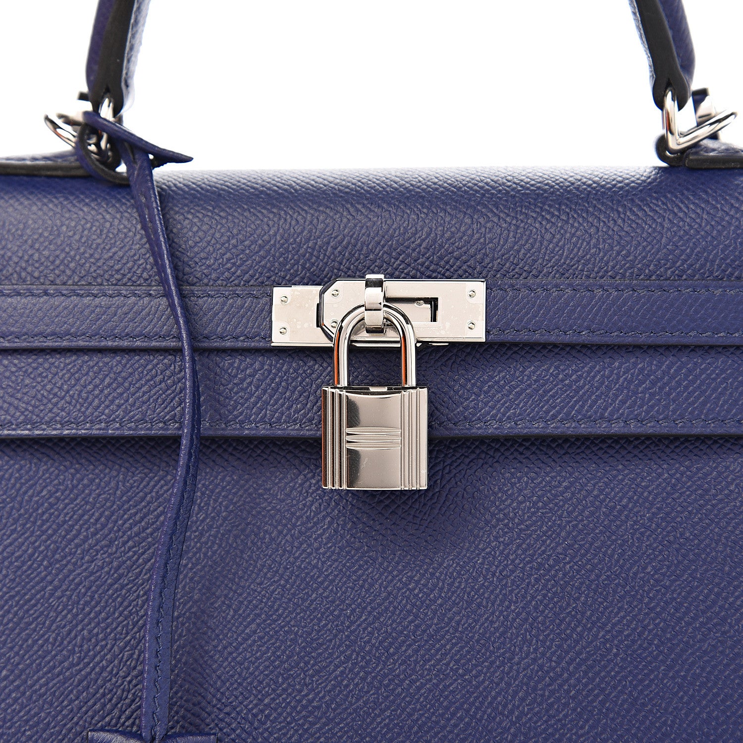 Hermes Epsom Kelly Sellier 25 Bleu Encre 9 of 10