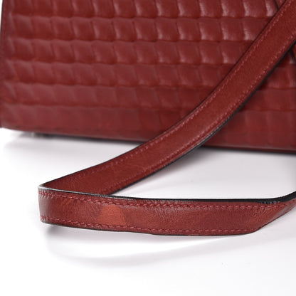 Hermes Barenia Sellier Waffle Kelly 35 Rouge H 24 of 34