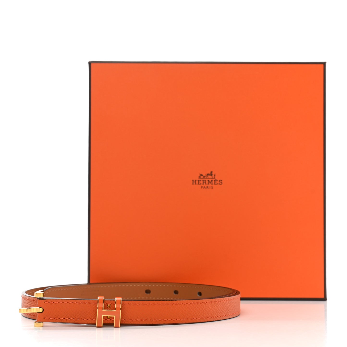 Epsom 15mm Pop H Belt 75 Orange