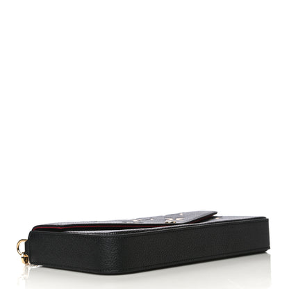 Louis Vuitton Empreinte Monogram Giant Felicie Pochette Black Beige 5 of 12