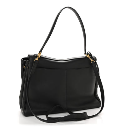Balenciaga Natural Smooth Calfskin Medium Rodeo Top Handle Handbag Black 3 of 11