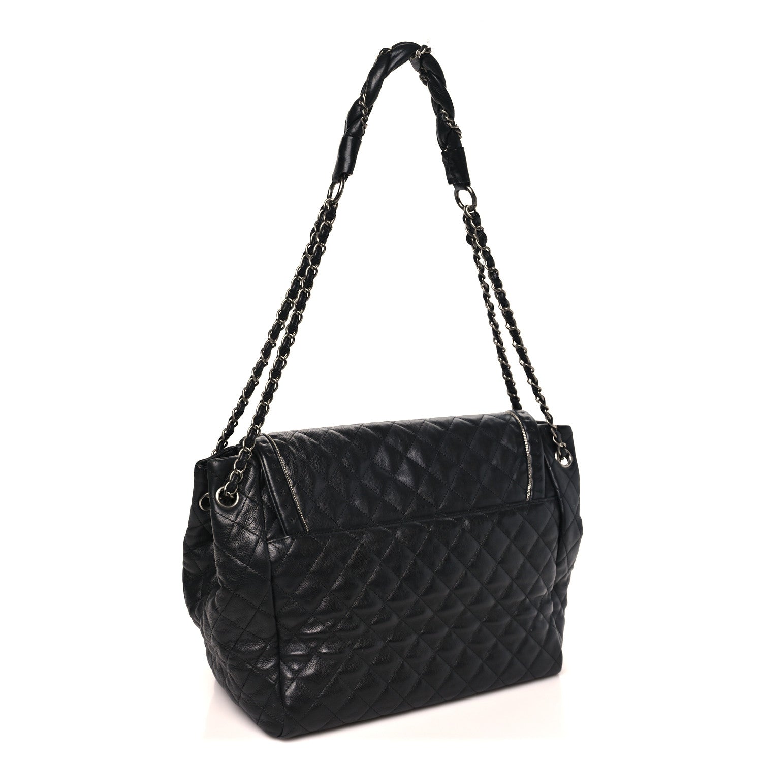 Chanel Calfskin Quilted Istanbul Accordion Large Flap Black
