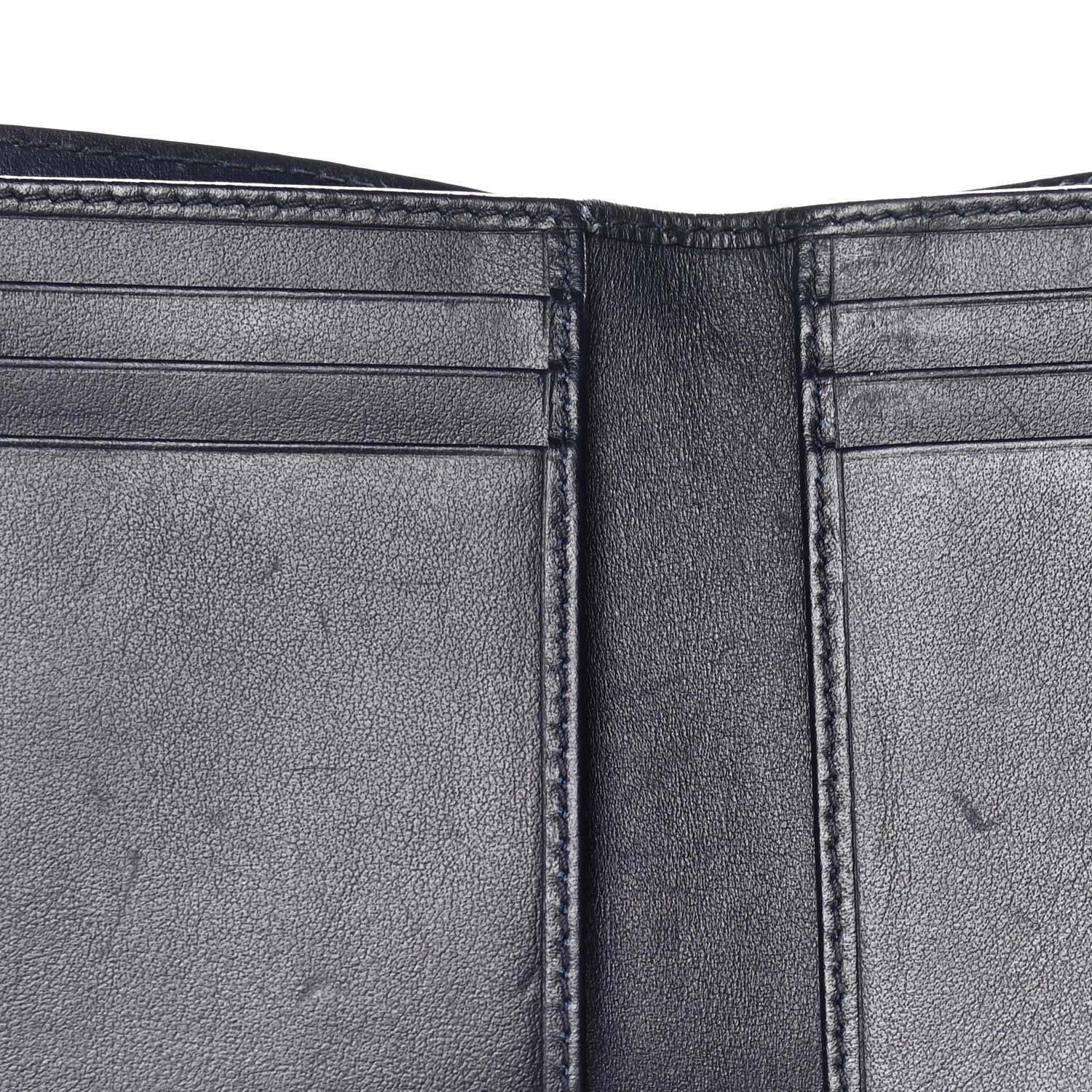 Christian Dior Patent Cannage Lady Dior Eden Wallet Navy Blue 10 of 11