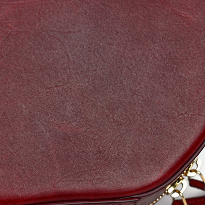 Mansur Gavriel Calfskin Circle Crossbody Bag Burgundy 16 of 21