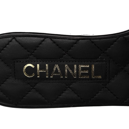 Chanel Lambskin Quilted CC Turnlock Sandals 37.5 Black 7 of 8