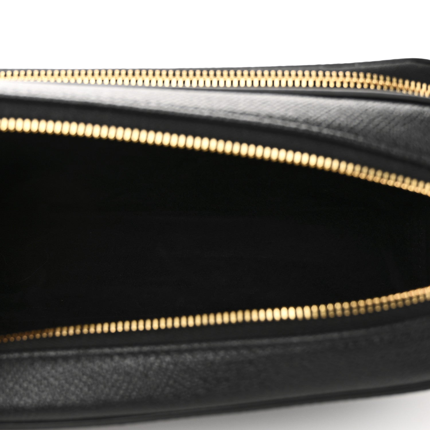 Christian Dior Grained Calfskin Caro Double Pouch Black 5 of 10