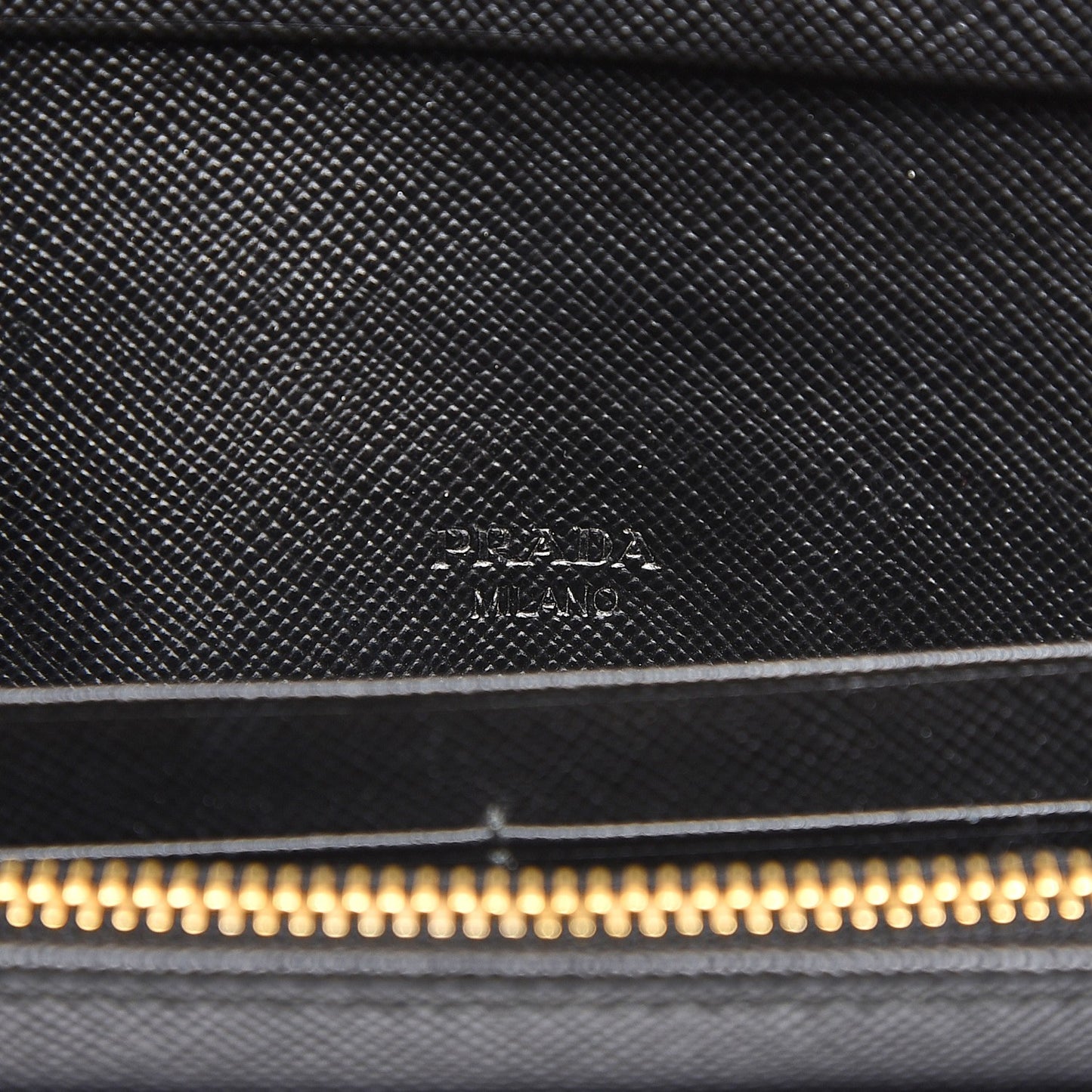 Saffiano Metal Continental Flap Wallet Nero Black