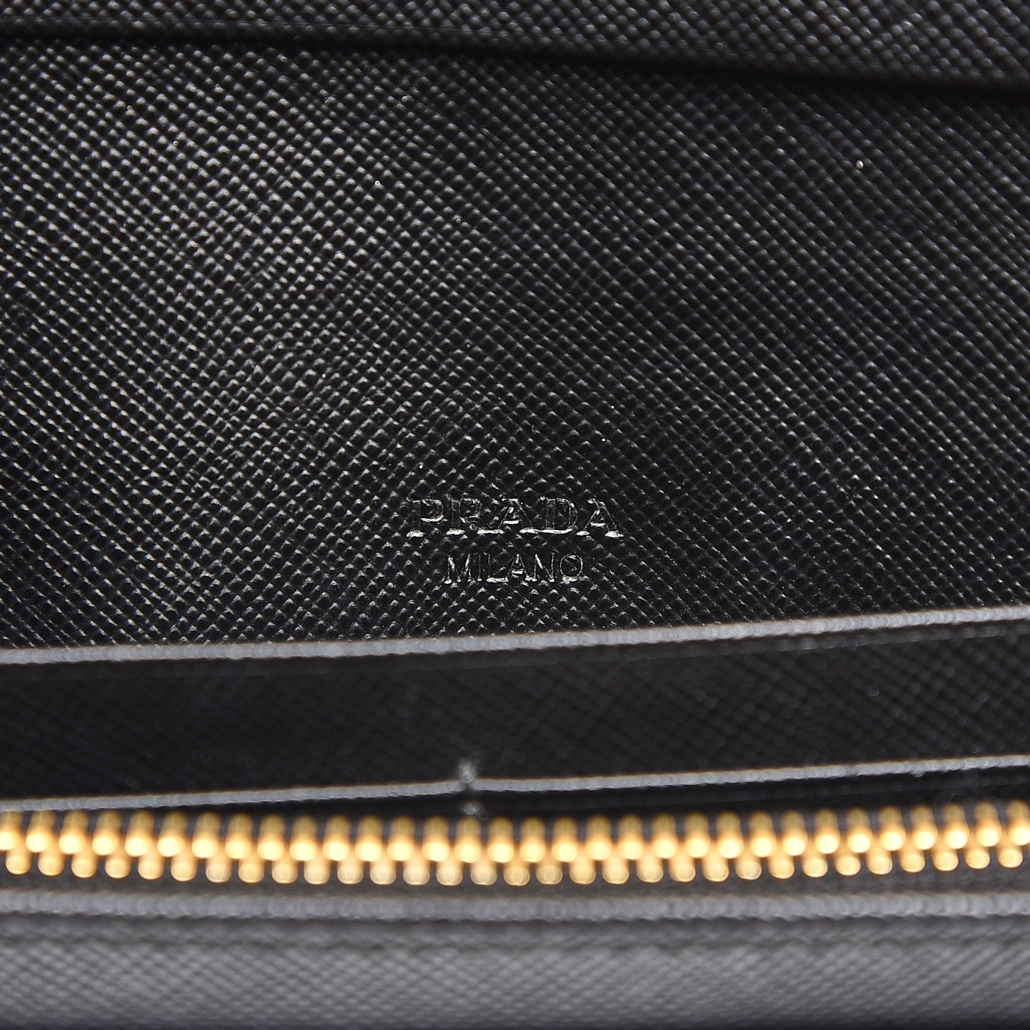 Prada Saffiano Metal Continental Flap Wallet Nero Black 6 of 8