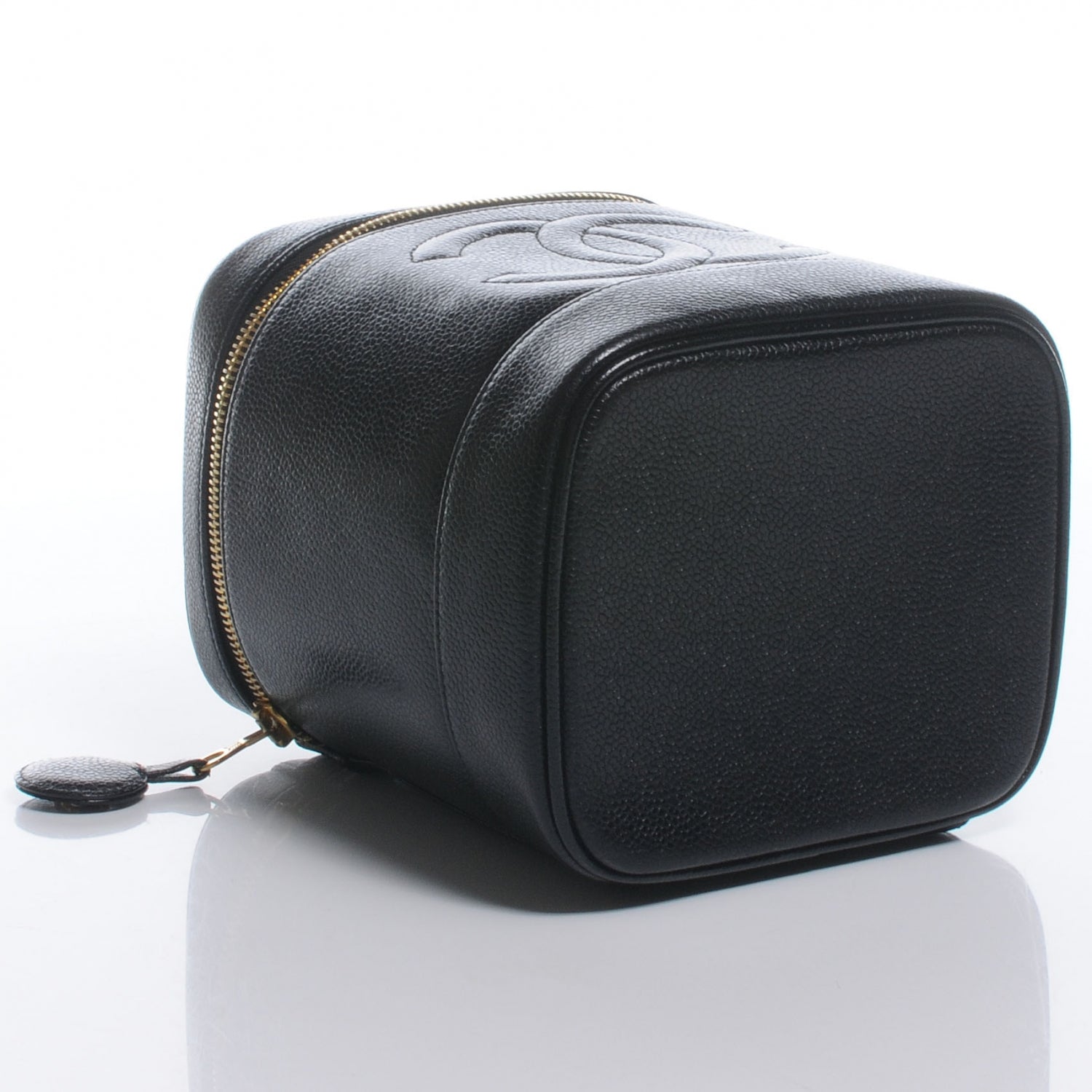 Chanel Caviar Cosmetic Vanity Bag Black 4 of 9
