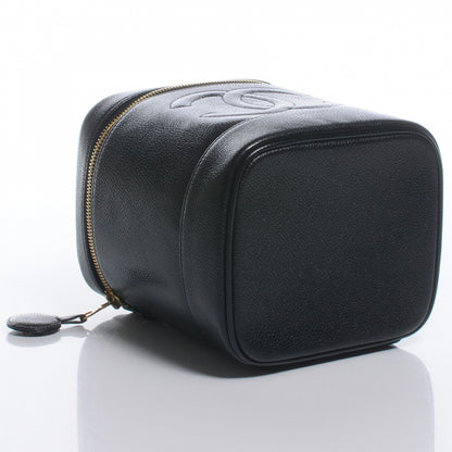 Chanel Caviar Cosmetic Vanity Bag Black 4 of 9
