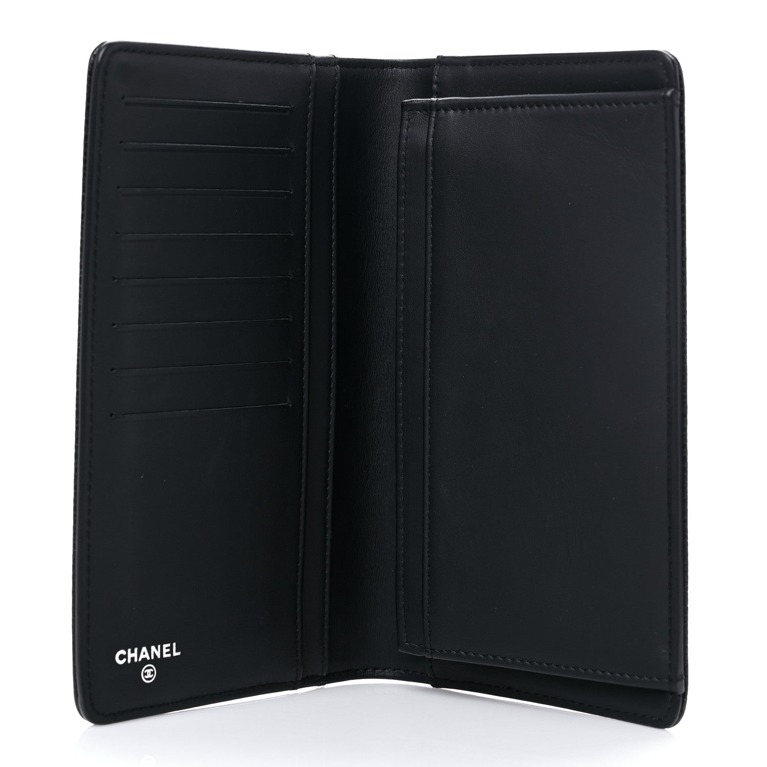 Chanel Caviar Timeless CC Yen Wallet Black 5 of 13