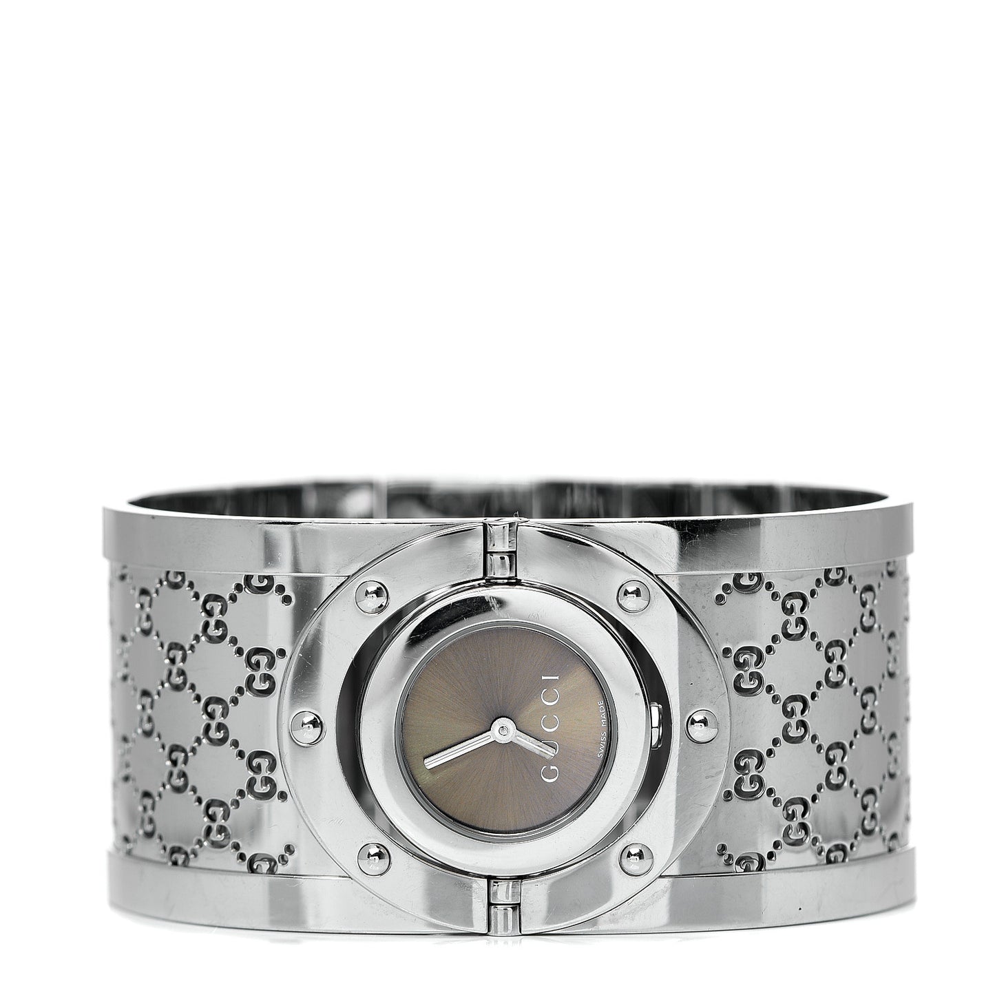 Stainless Steel 33mm Twirl Quartz Watch Brown