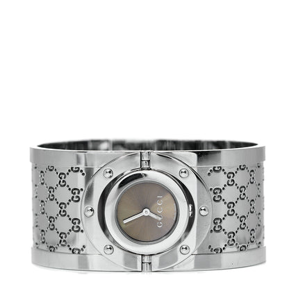 Gucci Stainless Steel 33mm Twirl Quartz Watch Brown 2 of 4