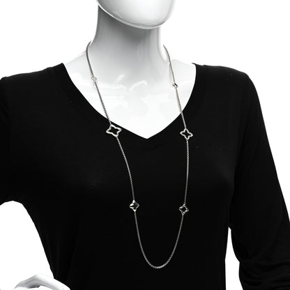 David Yurman Sterling Silver 25mm Quatrefoil Chain Necklace 2 of 4