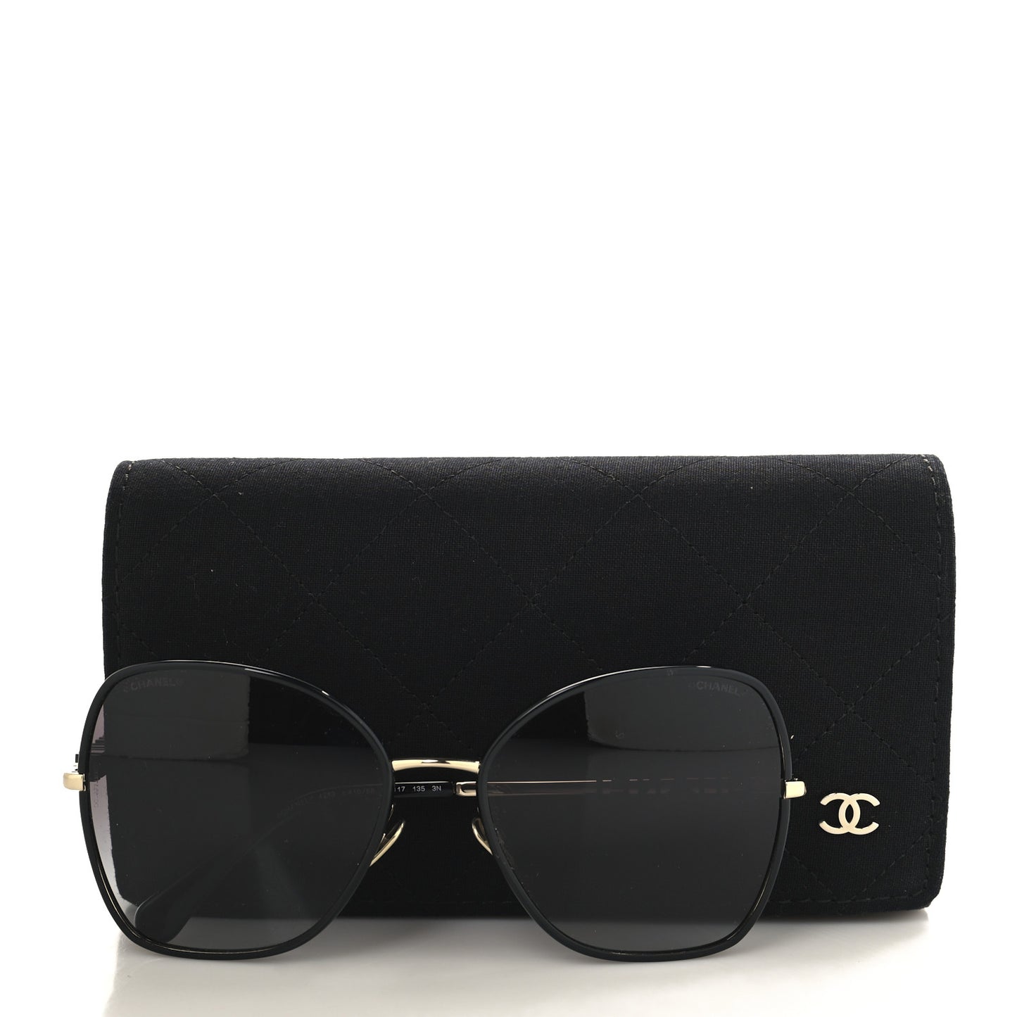 Metal Butterfly Sunglasses 4283 Black