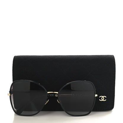 Chanel Metal Butterfly Sunglasses 4283 Black 7 of 7