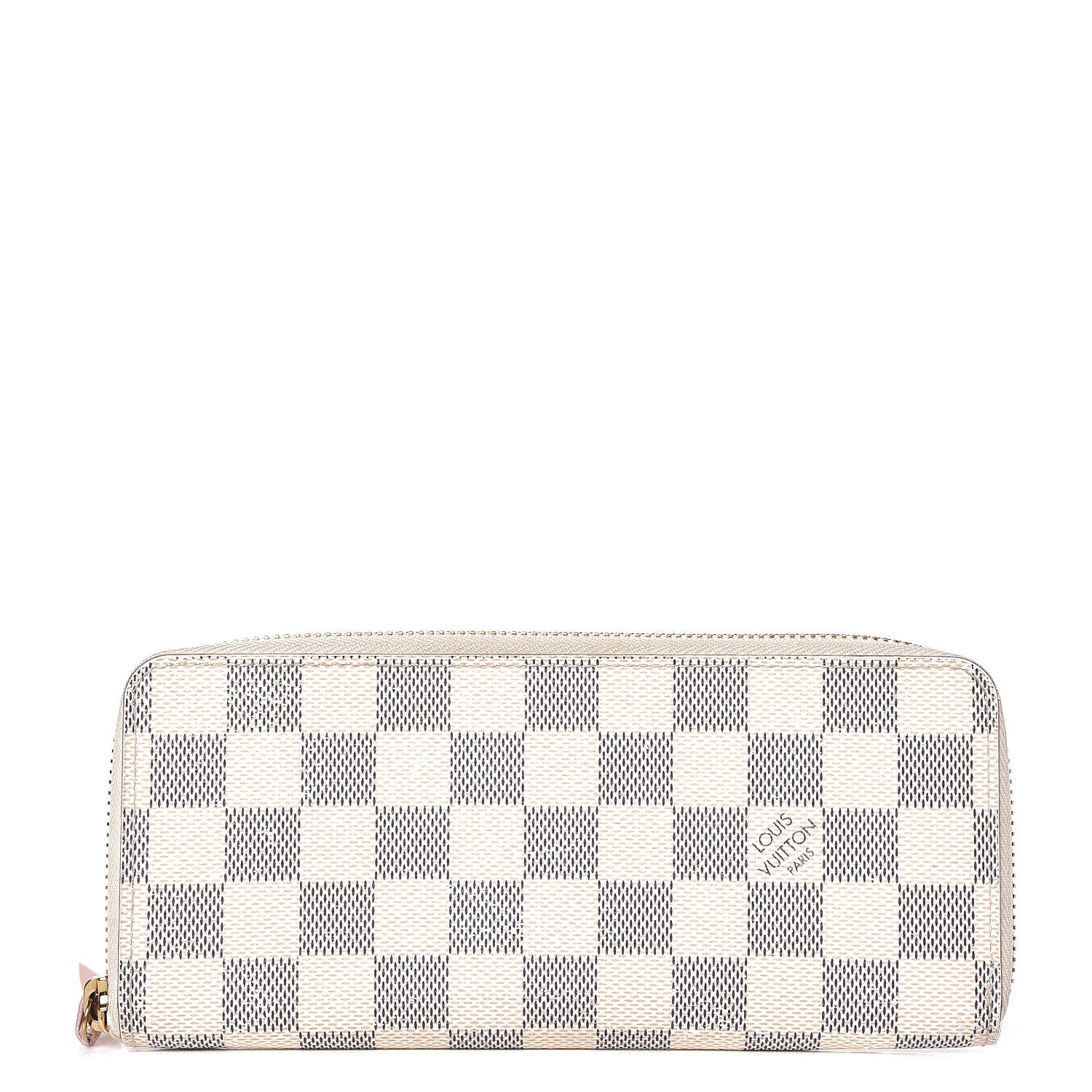 Louis Vuitton Damier Azur Clemence Wallet Rose Ballerine 1 of 8