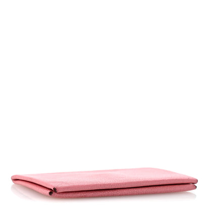 Hermes Chevre Chandra Verso Calvi Card Case Rose Confetti Brique 4 of 7