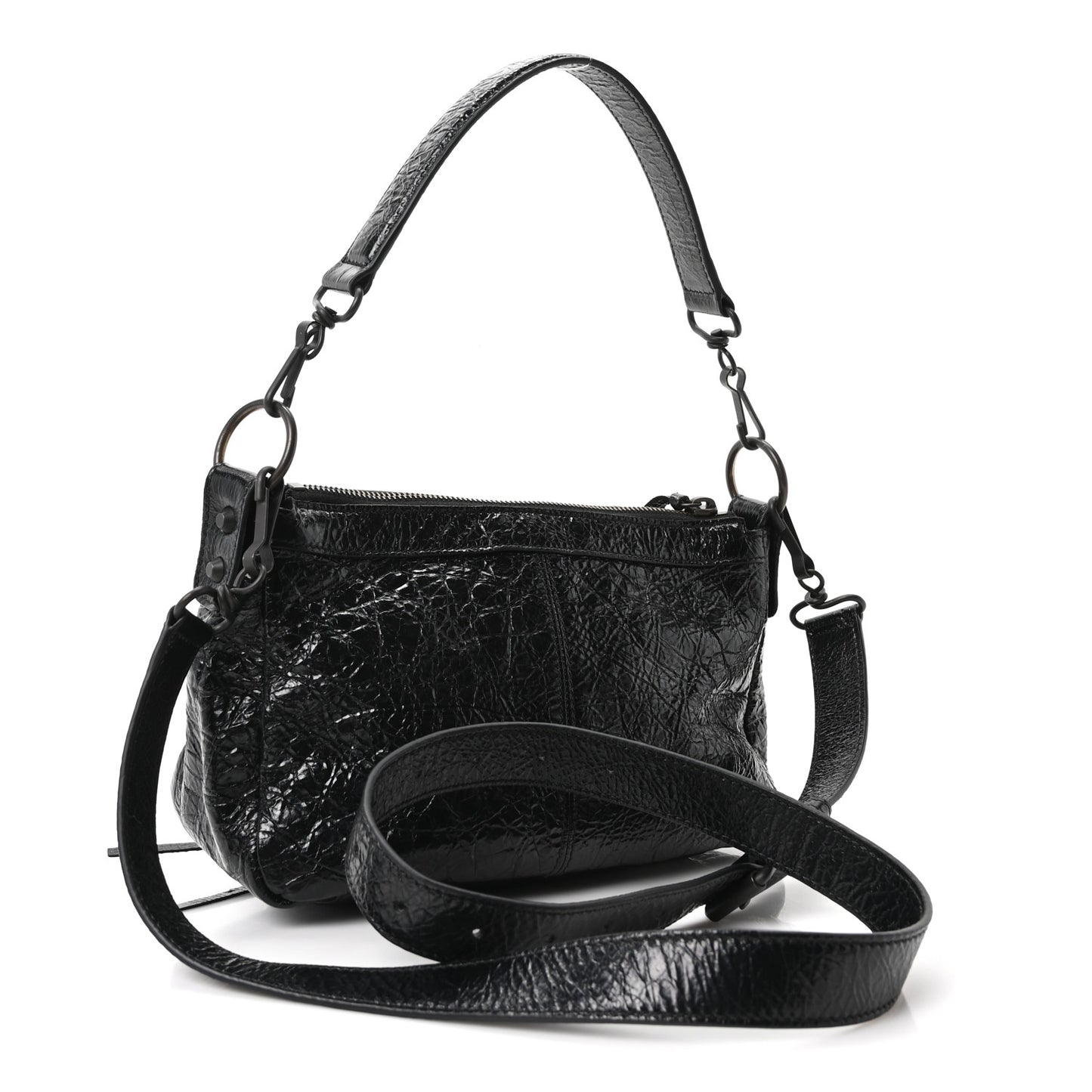 Metallized Agneau Arena Classic Hardware Mini Le City Moto Black