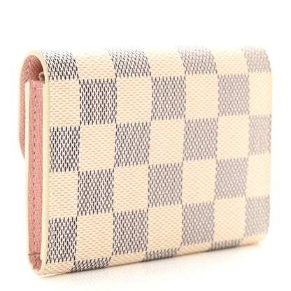 Louis Vuitton Damier Azur Rosalie Coin Purse Rose Ballerine 3 of 6