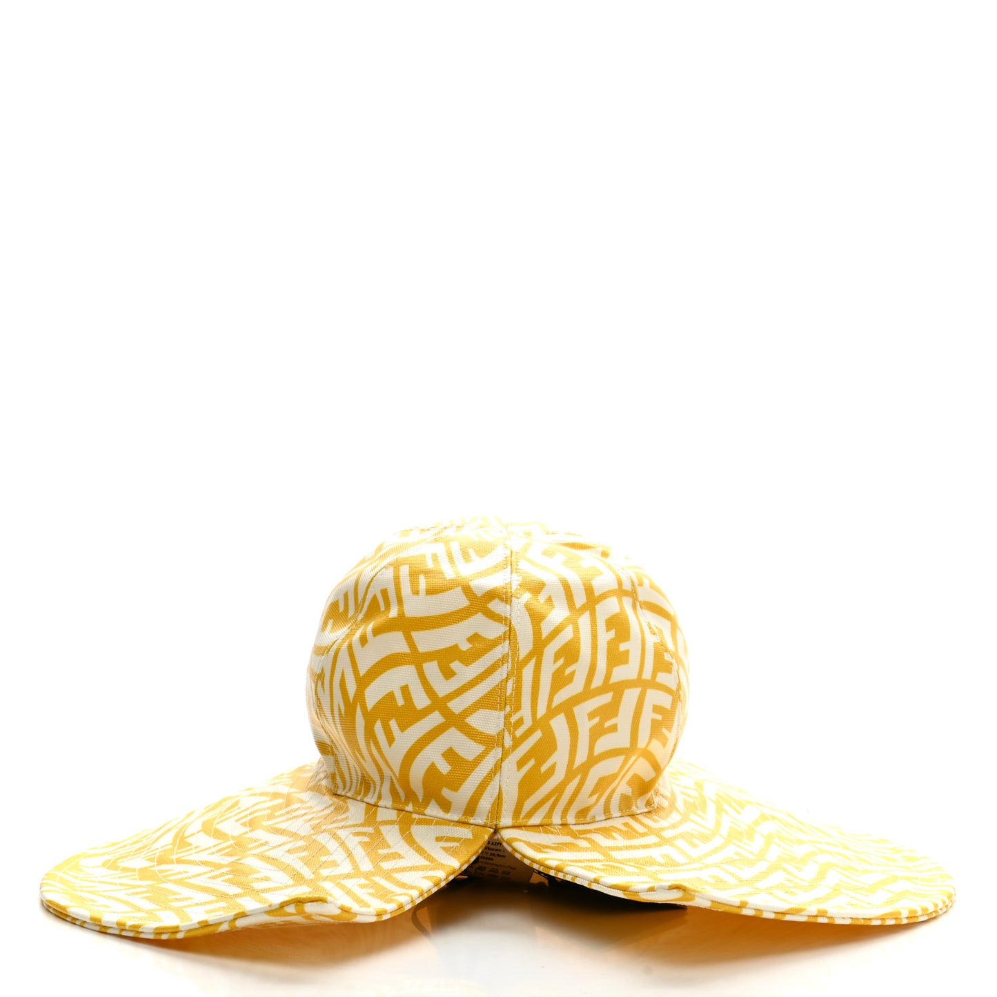 X SARA COLEMAN Canvas FF Vertigo Bucket Hat L Mimosa White