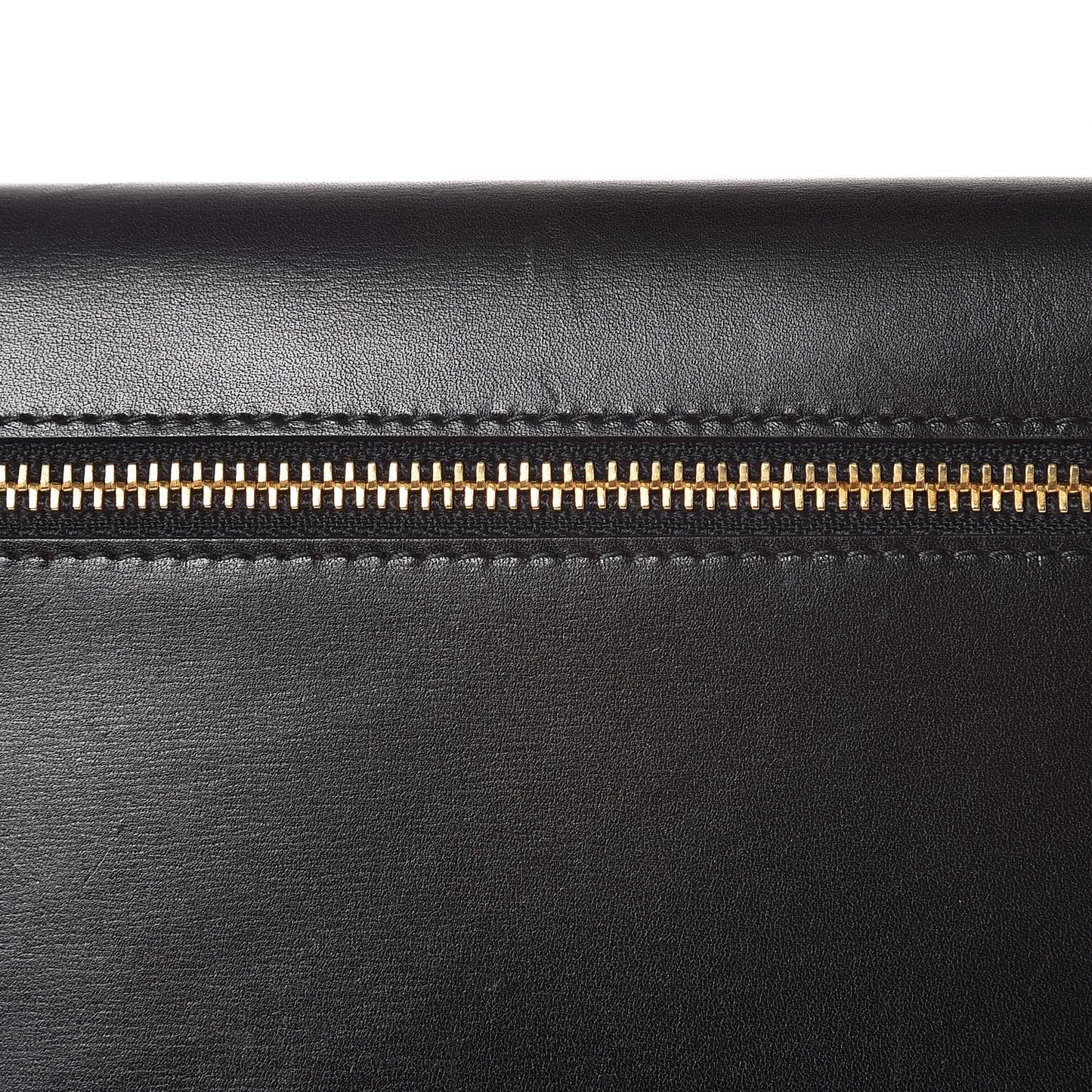 Box Calfskin Envelope Wallet Black Fuoco
