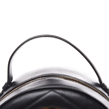 Gucci Calfskin Matelasse GG Marmont Backpack Black 15 of 17