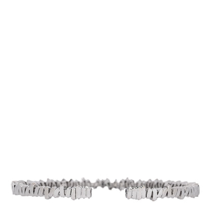 Suzanne Kalan 18K White Gold Diamond Fireworks Classic Baguette Bangle Bracelet 2 of 3