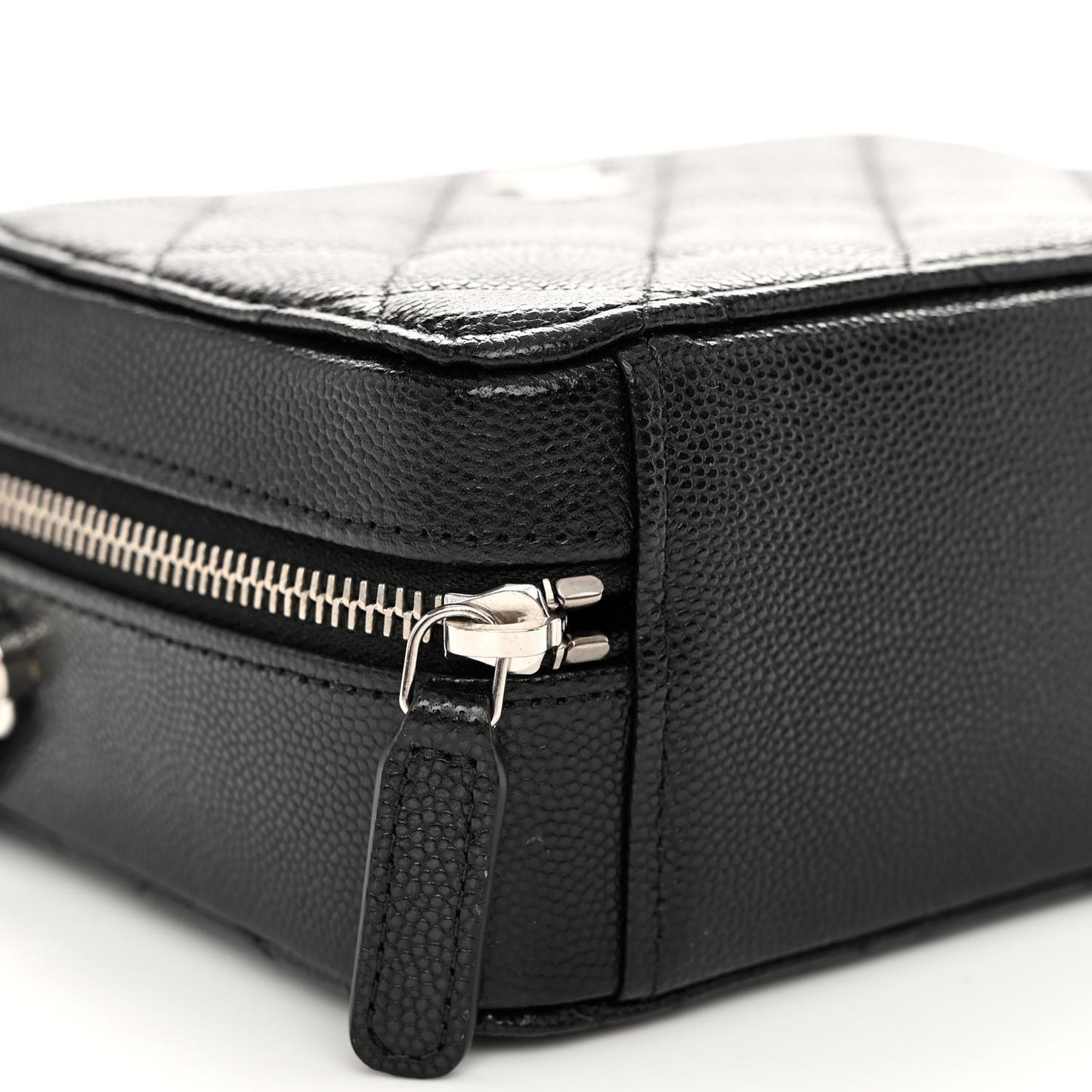 Caviar Quilted Camera Bag Black